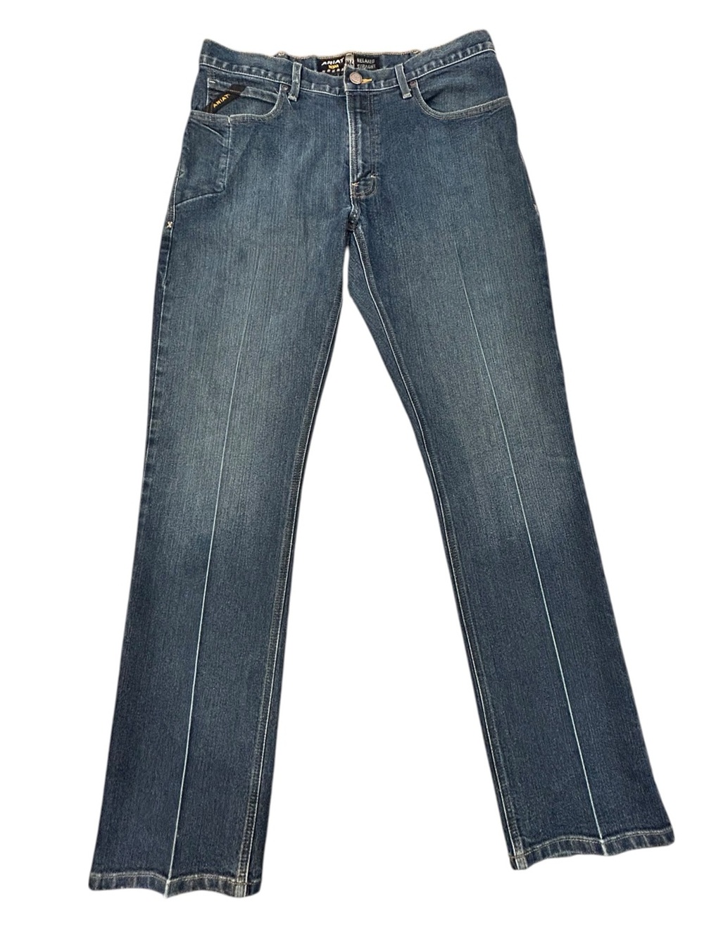 Ariat Rebar M4 Jeans Relaxed Straight Leg Men’s 35x34 Denim Casual Work Western
